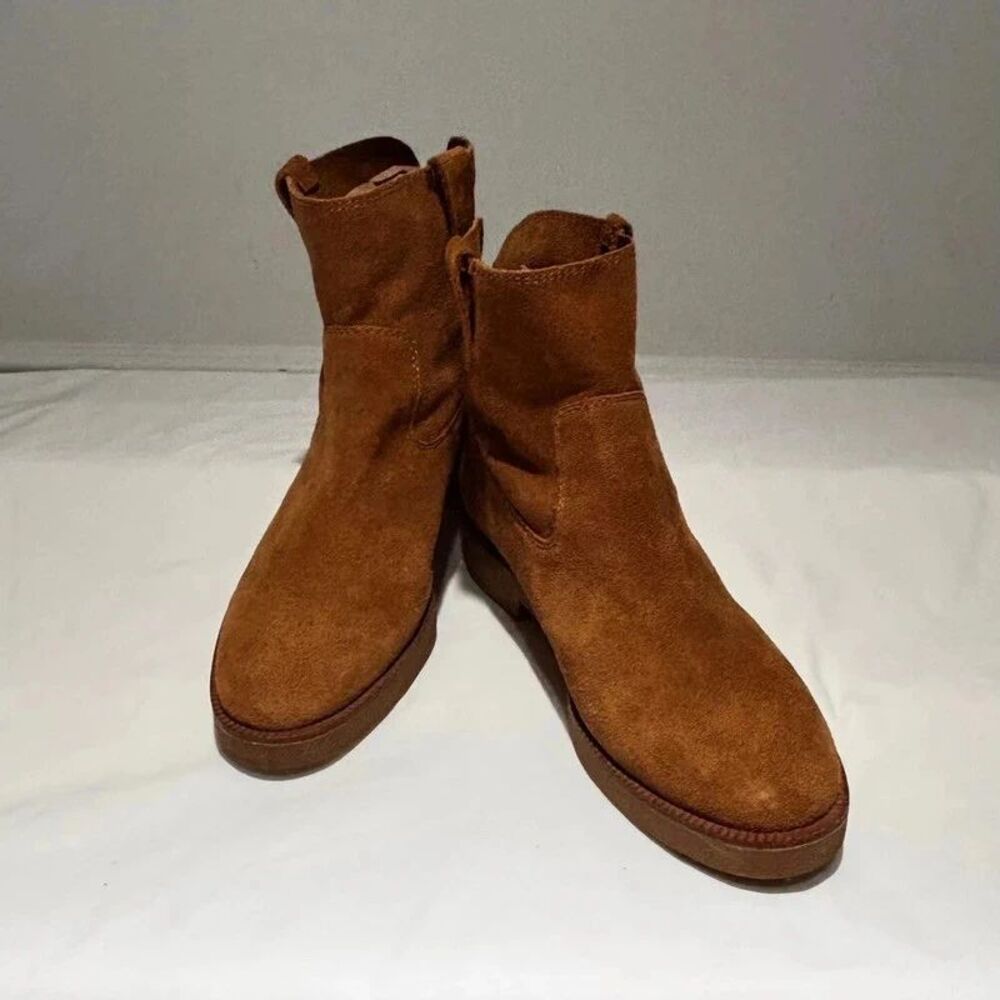 Lucky Brand Rhet Suede Ankle Boots Size 9.5